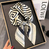 Scarf - Minimalist Striped Silk Scarf