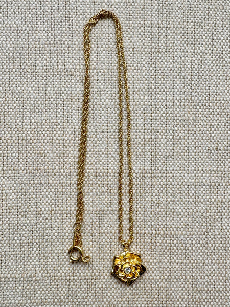 Estate Collection - Vintage Gold Flower Necklace