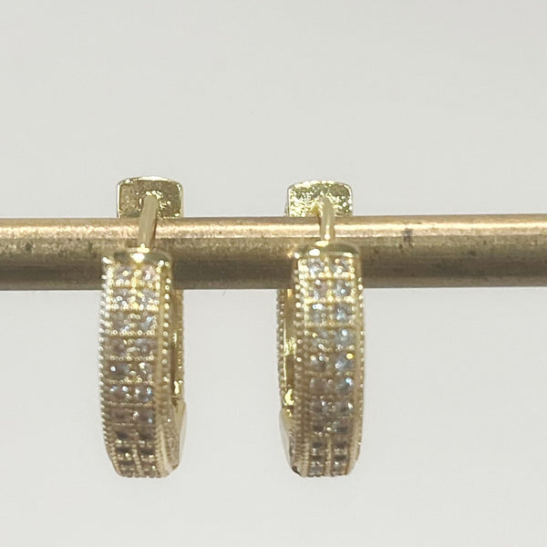 Earrings - Micro Pave CZ Hoops