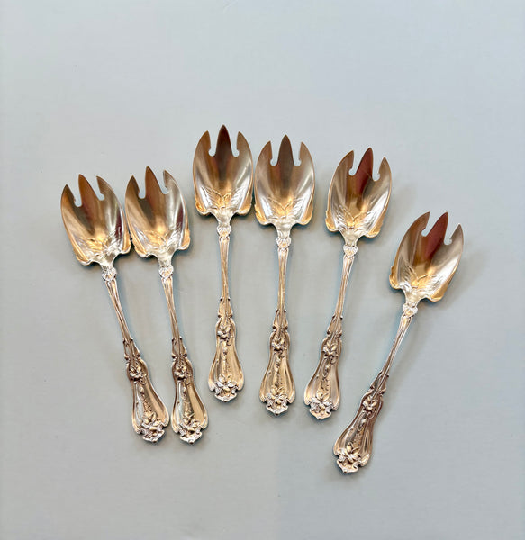 Estate Collection - Silver Plate Ice Cream Forks Set of 6
