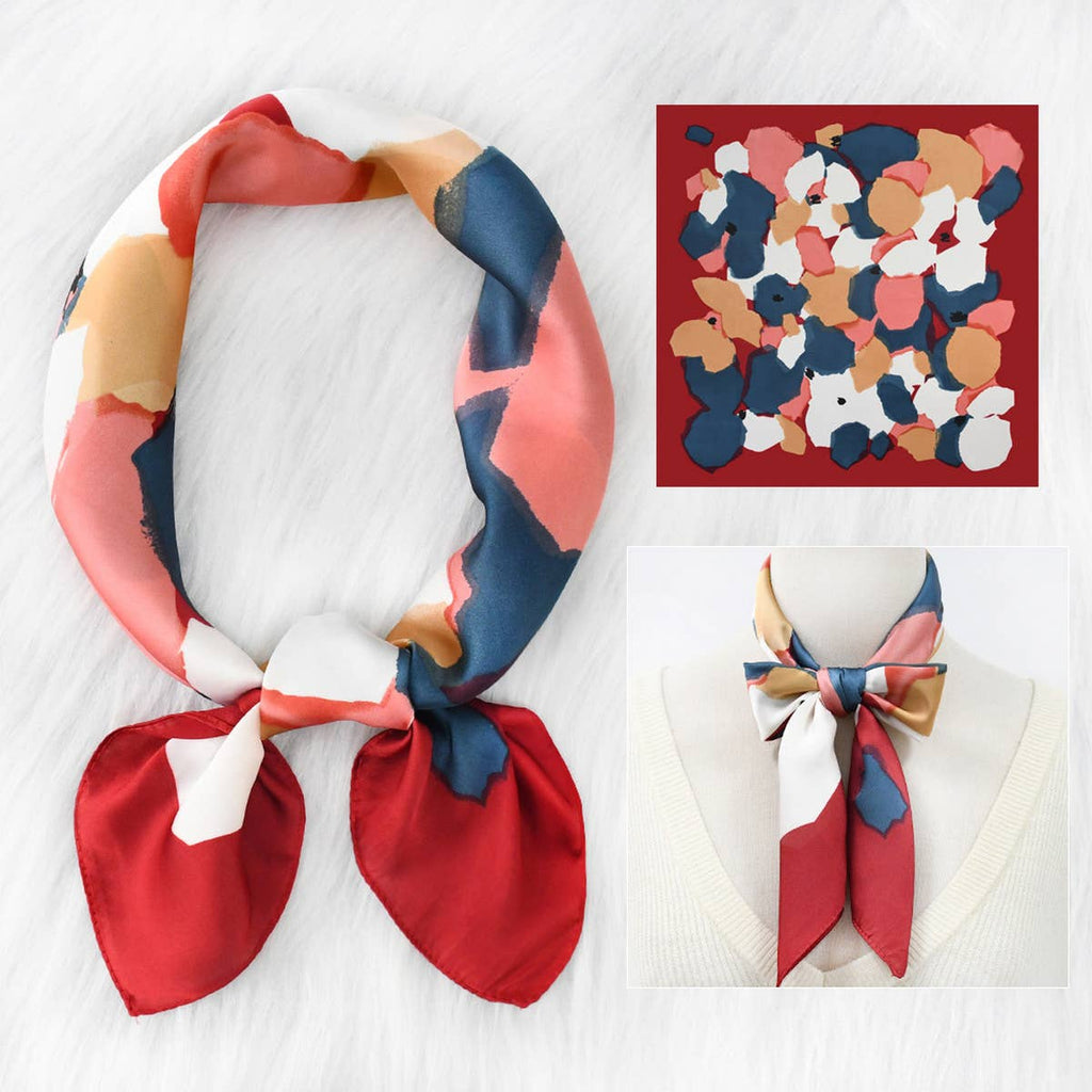 Scarf - Polka Dot Satin Neck Scarf