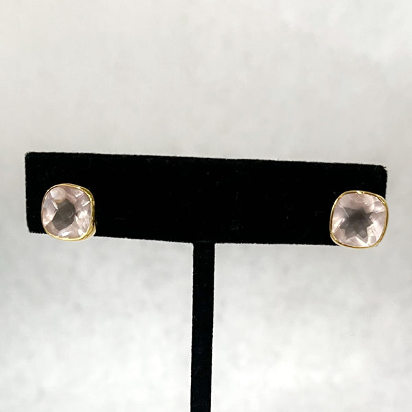 Dina Mackney - Rose Quartz Stud Earring