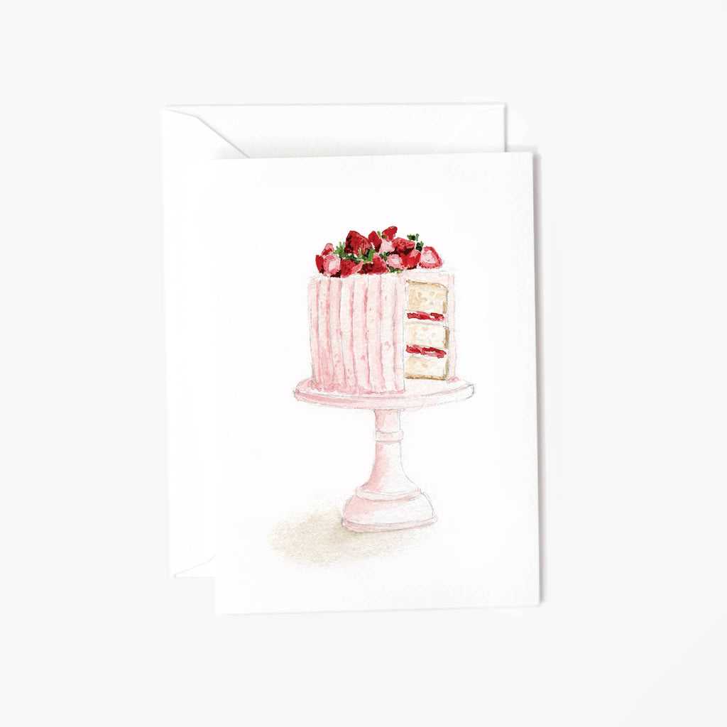 Notecard - Pink Cake Mini Notecard