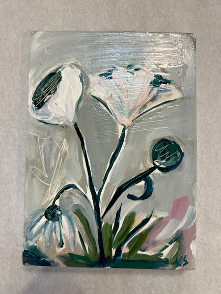 Funky Flowers by Katie Sneed Art 5x7