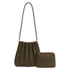 Purse - Carrie Vegan Olivve Suede Shoulder Bag