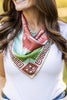 Scarf - Pink Ocmulgee Alligator Silk Scarf
