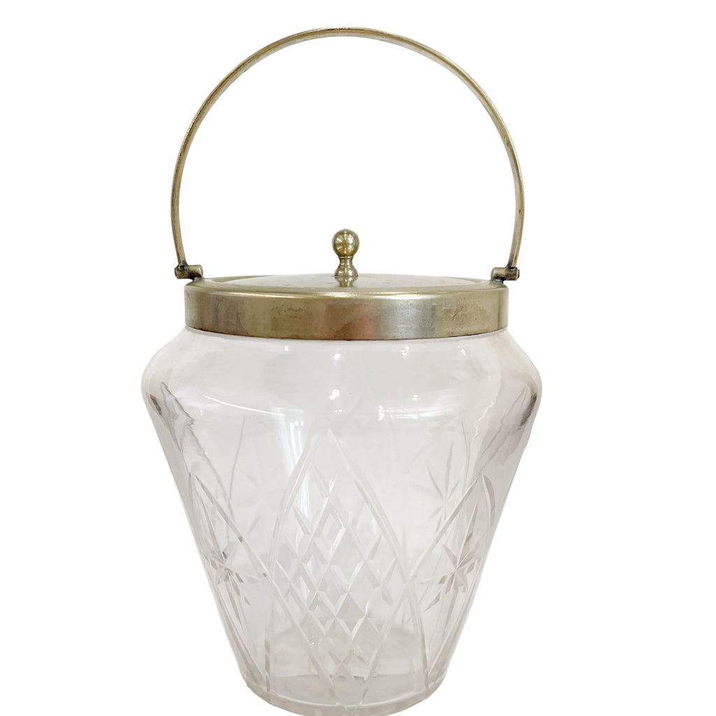 Vintage Cut Glass Ice Bucket