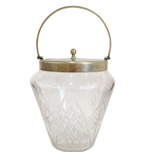 Vintage Cut Glass Ice Bucket