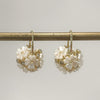 Earrings - Orchid Mother of Pearl Flower Hoop