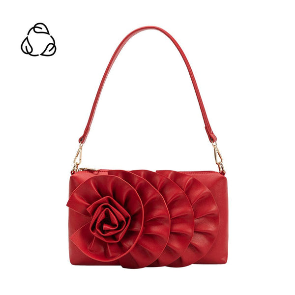 Purse - Florence Red Vegan Shoulder Bag