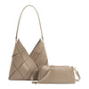 Purse - Phaedra Taupe Vegan Leather Shoulder Bag