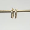 Earrings - Kathy Oblong Huggie in Gold