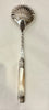 Estate Collection - Vintage Silver and Mother of Pearl Sifter Spoon