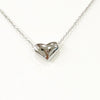 Necklace - Tiny Silver Heart on Silver Chain