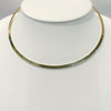 Necklace - Choker Flat Edge Gold Plated Collar Choker