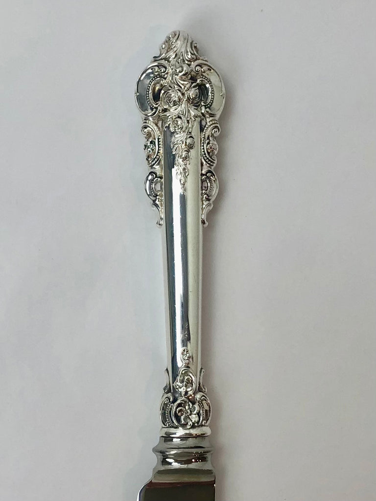 Estate Collection - Sterling Handled Wallace Grande Baroque Cake/Bread Knife