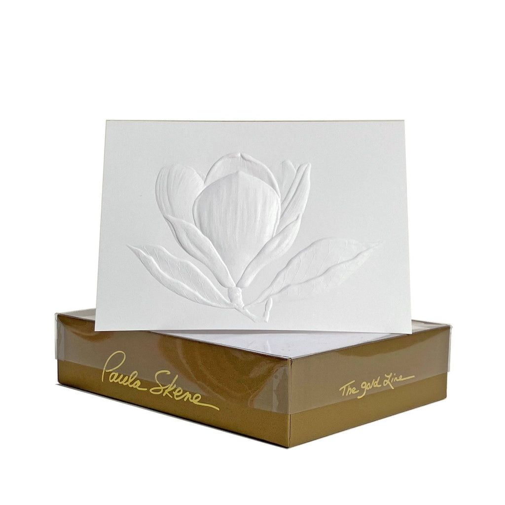 Greeting Cards - Magnolia Blank Blind Embossed Card