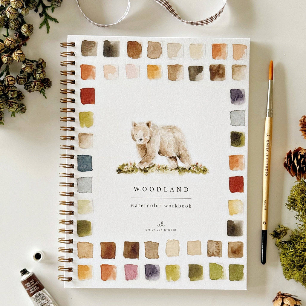 Watercolor - Woodland Watercolor Workbook