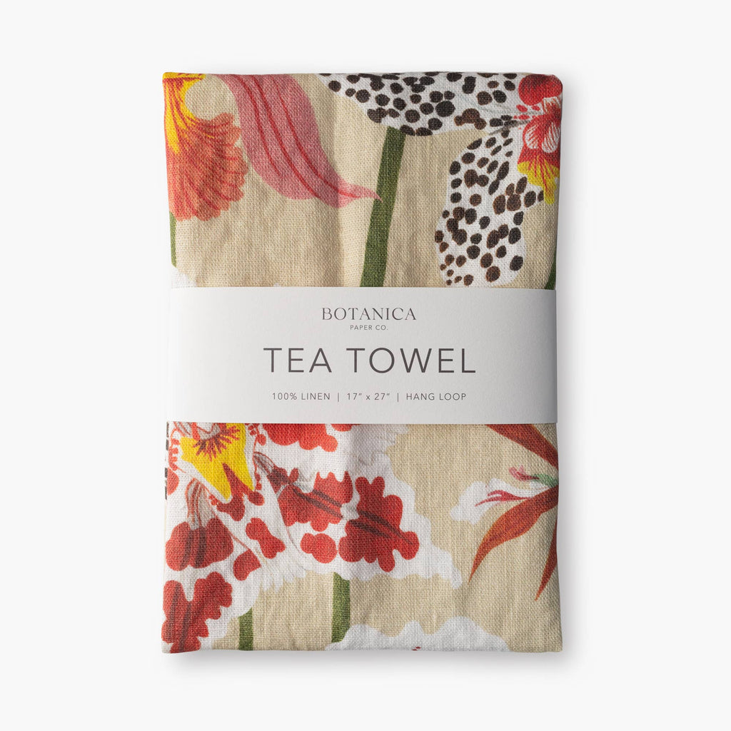 Towel - Orchids Tea Towel