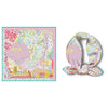 Scarf - Silk Feel Square Scarf Pink Floral