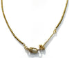 Necklace - Gold Hemitate Necklace w/a Diamond Clasp