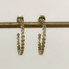 Earrings - 14K Gold Plated CZ Hoop