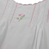 Newborn Pink Flower Embroidered Heirloom Daygown