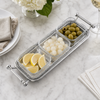 Arthur Court - Beaded Compartment Serving Bowls