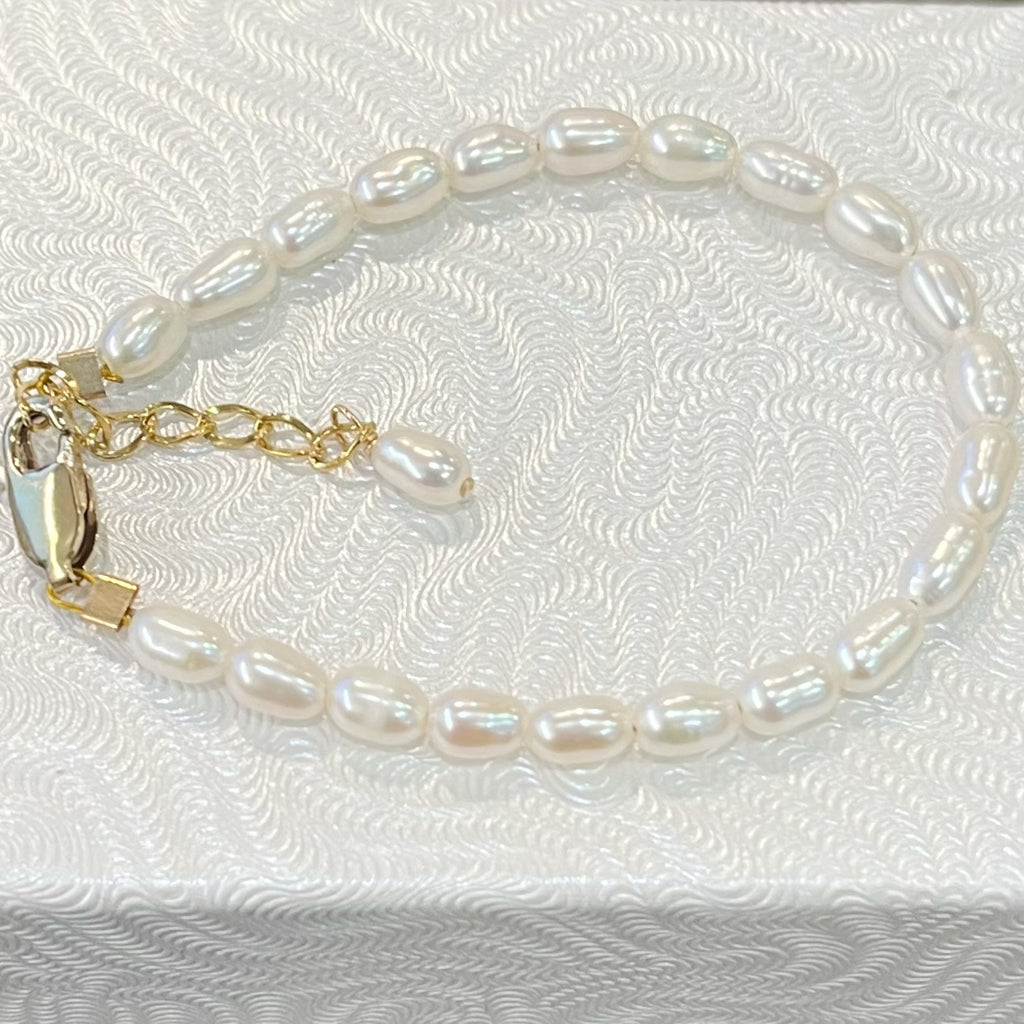 Bracelet - Children's Freshwater Rice Pearl Bracelet