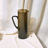 Pitcher - Handblown Textured Glass Pitcher - Amber Brown