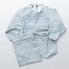 The Grayson Long Sleeve Bib - Brush Stripes - Pink or Blue