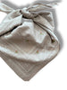 Bandana - Mini Pink Buds on Gray Bandana