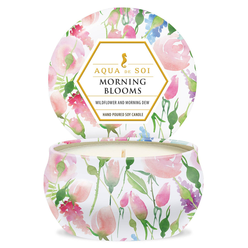 Candle - Aqua De SOI Morning Blooms 9oz Tin