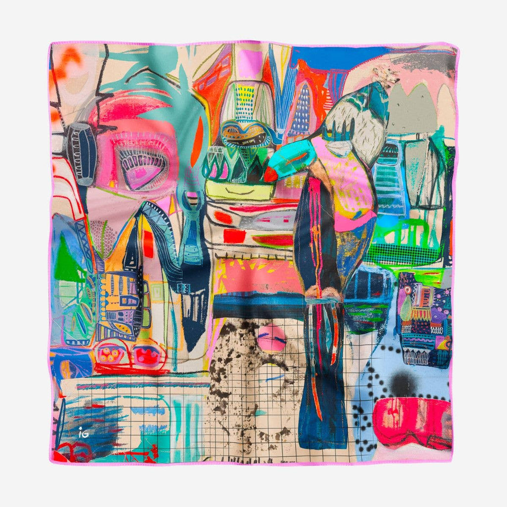 Scarf - Cotton Silk Scarf Melody
