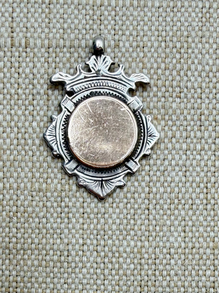 Estate Collection - Fob - Sterling with Rose Gold Center