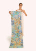 Scarf - Cotton Scarf - Springtime Floral-Denim: Blue
