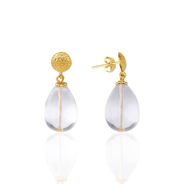 Earrings - Quartz Drops