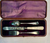 Estate Collection - Antique Silver and Mother of Pearl Baby Set