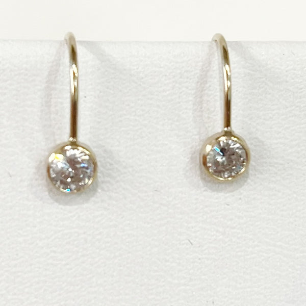Earrings - 14K Gold Filled French Hook Earwire w/CZ Drop