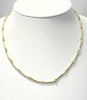 Necklace - Vintage Curved Bar Chain