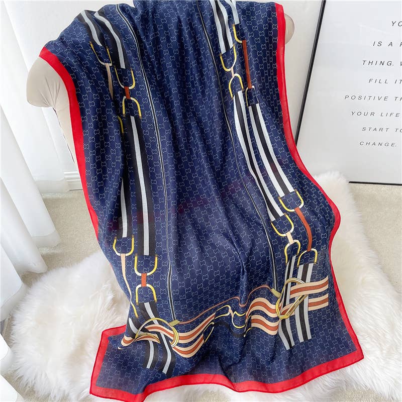 Scarf - Equestrian Navy Scarf – Stirrups