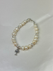 Bracelet - Baby Freshwater Pearl Bracelet w/Sterling Cross