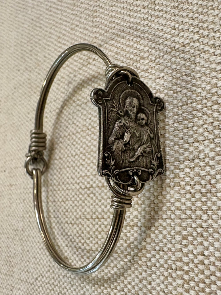 Estate Collection - Vintage Saint Joesph Bangle Bracelet
