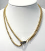 Necklace - Remy Box Chain & Diamond Clasp