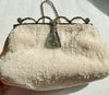 Estate Collection - Vintage White Beaded Evening Bag