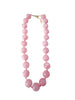 Necklace - Mabry Chunky Beaded Necklace- Lt Pink or Lt Blue