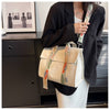 Purse - Contrast Color Tote Bag - Two Colorways
