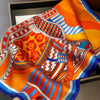 Scarf - Retro Printed Silk Patchwork Square Scarf