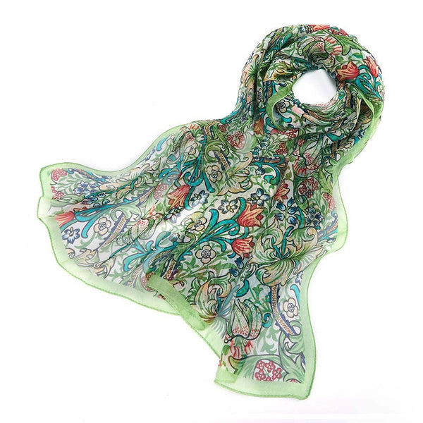 Scarf - William Morris Golden Lily Silk Scarf