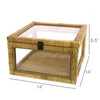 Cayman Rattan and Glass Case